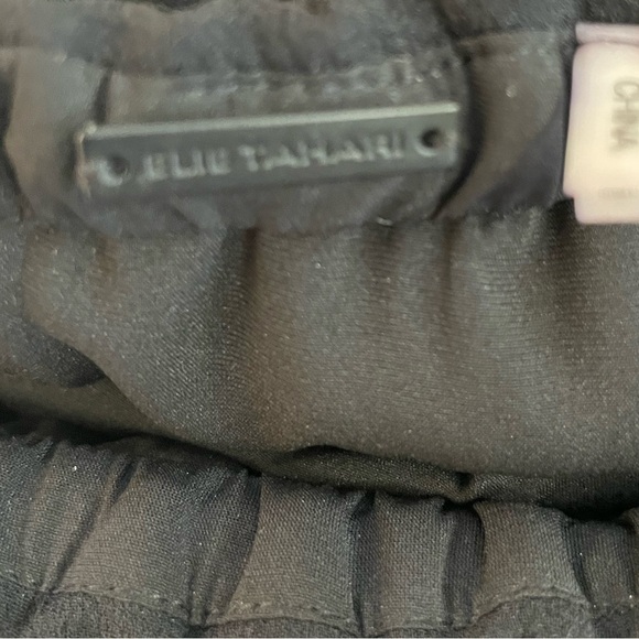 Elie Tahari Bell Sleeve Off Shoulder Black Cocktail Dress Size 4 - Picture 5 of 6